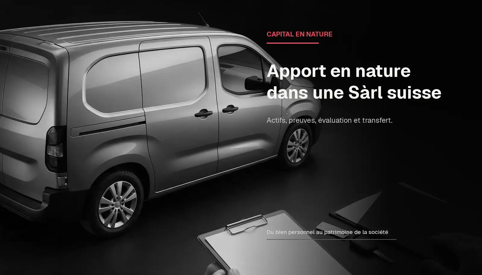 Apport en nature Sàrl Suisse : actifs admis