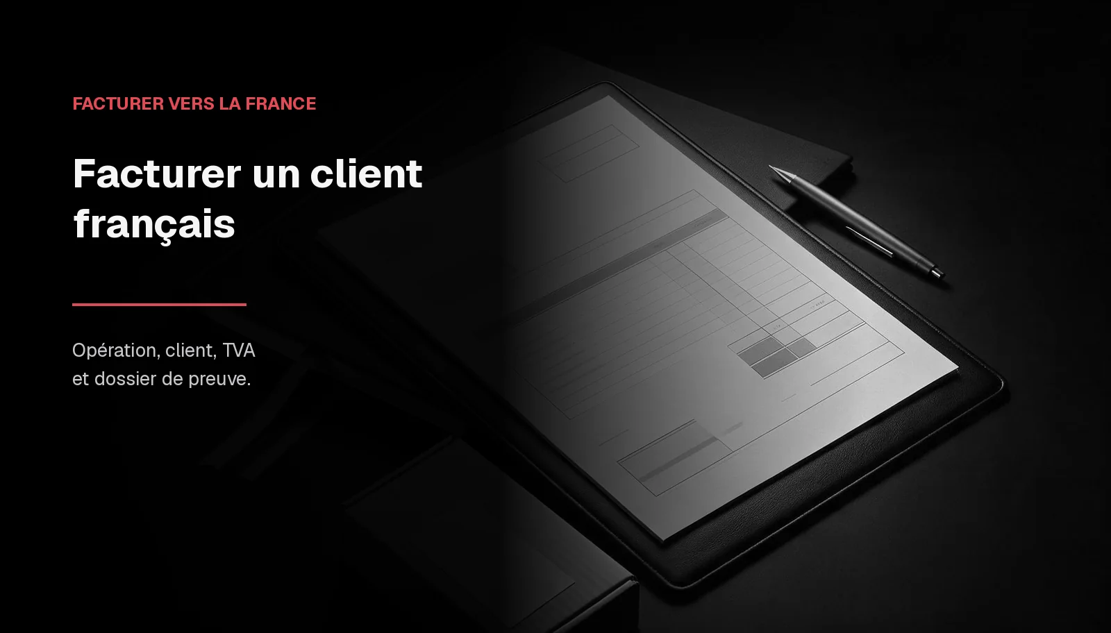 Entreprise suisse : facturer un client français