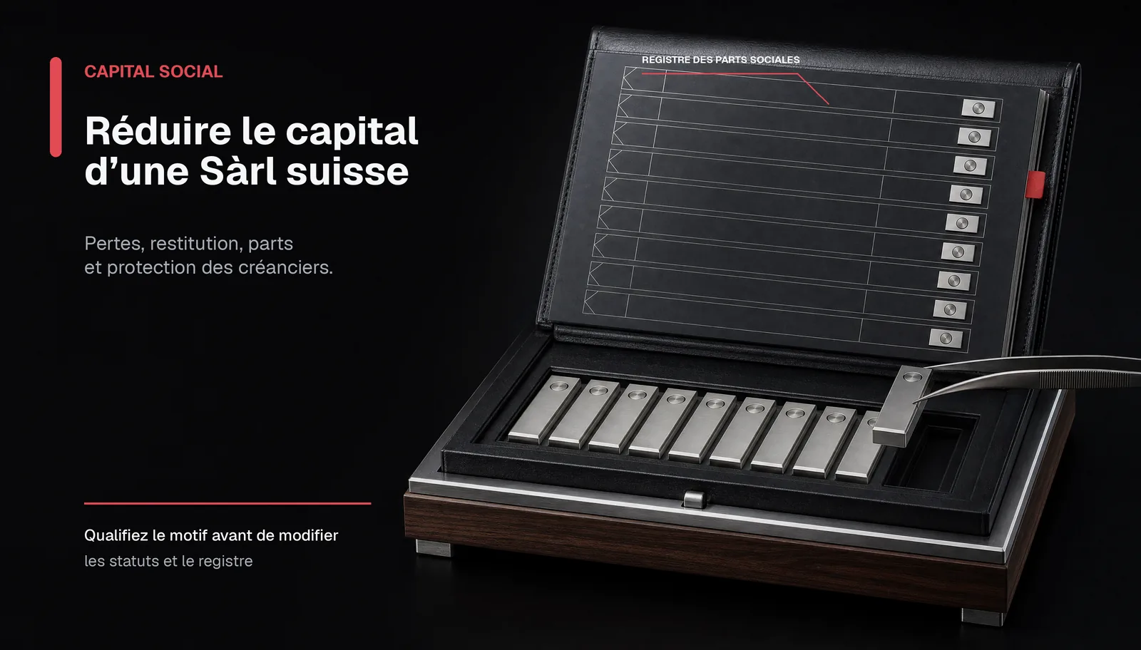 Réduction de capital Sàrl suisse : pertes